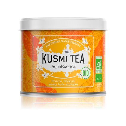 Ceai de fructe AQUAEXOTICA, cutie de ceai din frunze vrac 100 g, Kusmi Tea