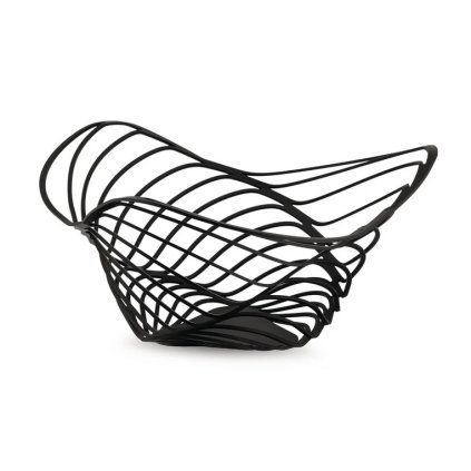 Bol pentru fructe TRINITY 26 cm, înălțime, negru, Alessi