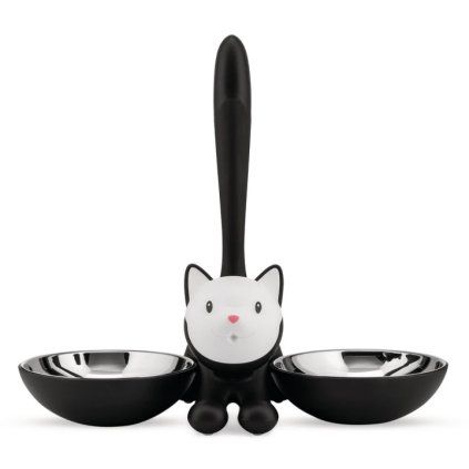 Castron pentru pisici TIGRITO, negru, Alessi