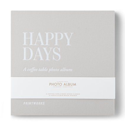 Album foto HAPPY DAYS, argintiu, Printworks
