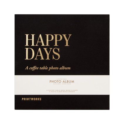 Album foto HAPPY DAYS, negru, Printworks
