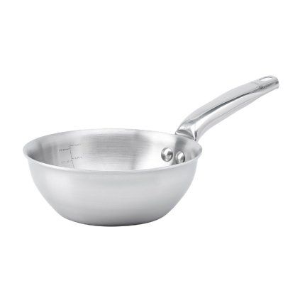 Tigaie pentru saute ALCHIMY 16 cm, 0,5 l, rotunjit, oțel inoxidabil, de Buyer