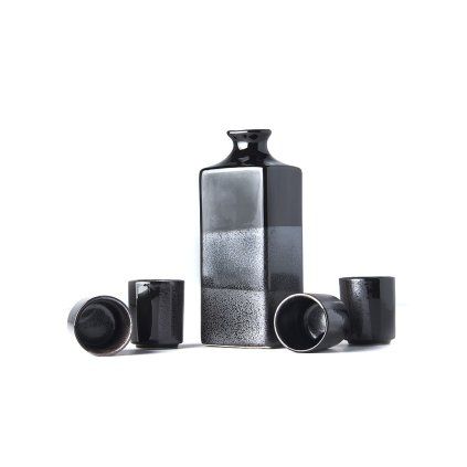 Set de saké GUNMETAL, 5 buc, MIJ