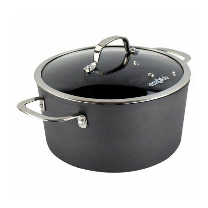 Oală NEVERSTICK3 24 cm, 4,2 l, cu capac, Eaziglide