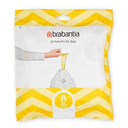 Saci pentru gunoi A PERFECTFIT 3 l, 40 buc, Brabantia