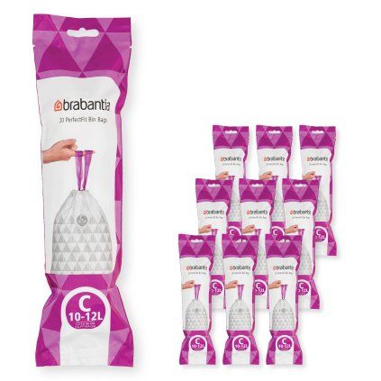 Saci pentru gunoi C PERFECTFIT 10-12 l, 200 buc, Brabantia