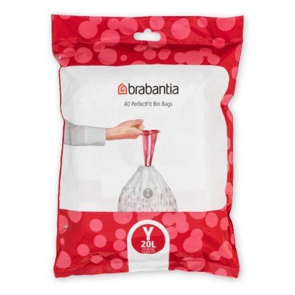 Saci pentru gunoi Y PERFECTFIT 20 l, 40 buc, Brabantia