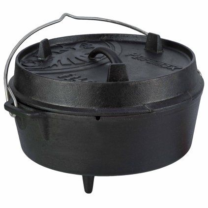 Oală de gătit în aer liber FT4,5, 4,5 l, cu picioare, fontă, Petromax