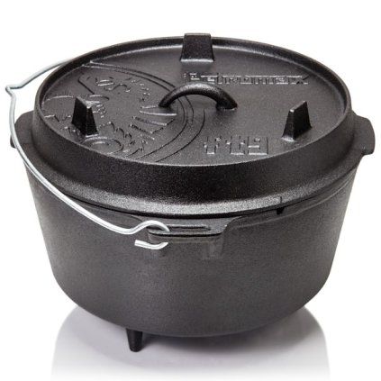 Oală de gătit în aer liber FT9 9 l, cu picioare, fontă, Petromax