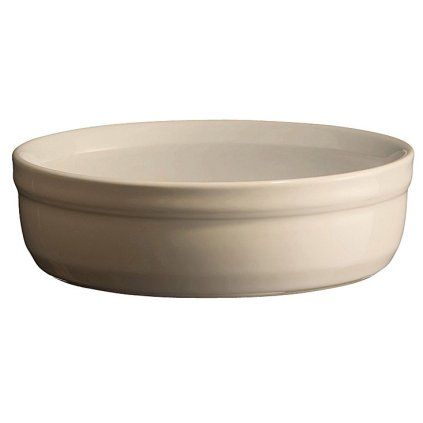 Vas pentru creme brulée 12 cm, crem, argilă, Emile Henry