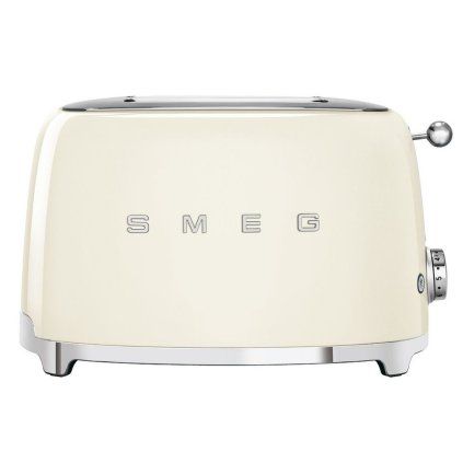 Toaster TSF01CREU, 2 felii, crem, Smeg