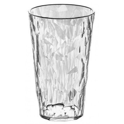 Pahar înalt de plastic pentru băuturi CLUB L, 400 ml, transparent, Koziol