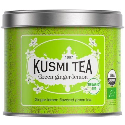 Ceai Freen GINGER LEMON, cutie de ceai din frunze vrac 100 g, Kusmi Tea
