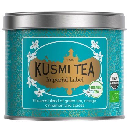 Ceai verde IMPERIAL LABEL, cutie de 100 g ceai în vrac, Kusmi Tea