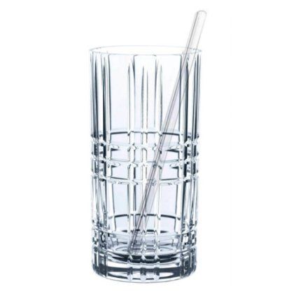 Set pahare cocktail cu paie TASTES GOOD, 4 x 445 ml, Nachtmann