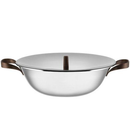 Tigaie Wok EDO 34 cm, 5,8 l, oțel inoxidabil, Alessi