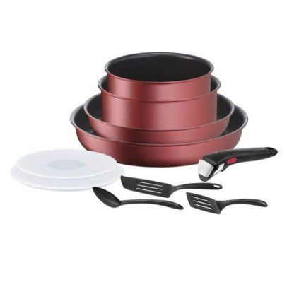Set de veselă INGENIO DAILY CHEF L3989502, set de 10 buc, suprafață antiaderentă, Tefal