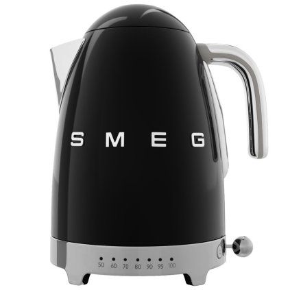 Ceainic cu control al temperaturii KLF04BLEU 1,7 l, negru, Smeg
