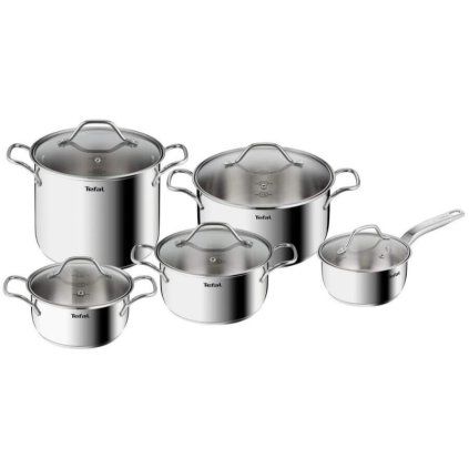 Set de vase pentru gătit INTUITION B864SA74, set de 10 buc, inox, Tefal