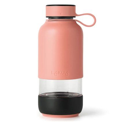 Sticlă pentru apă BOTTLE TO GO, 600 ml, coral, Lékué
