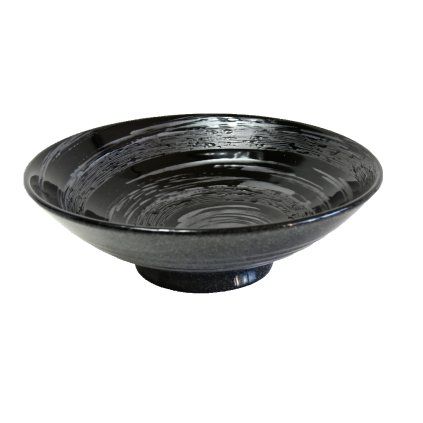 Bol pentru ramen GUNMETAL SWIRL, 24,5 cm, 900 ml, MIJ