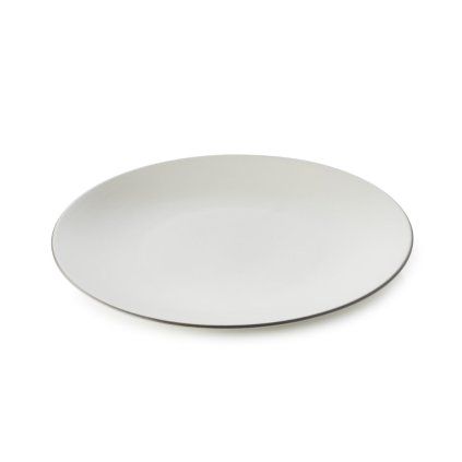 Farfurie pentru cină EQUINOXE, set de 6 buc, 26 cm, bumbac alb,REVOL