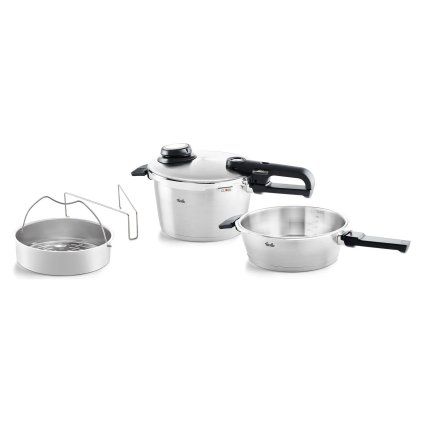 Oală sub presiune VITAVIT PREMIUM , set de 2 buc, 4,5 l și 2,5 l,Fissler