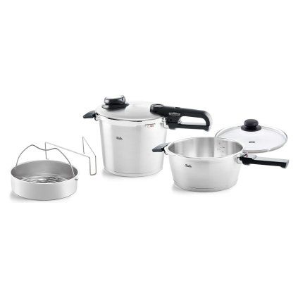 Oală sub presiune VITAVIT PREMIUM, set de 2 buc, 6 l și 3,5 l, Fissler