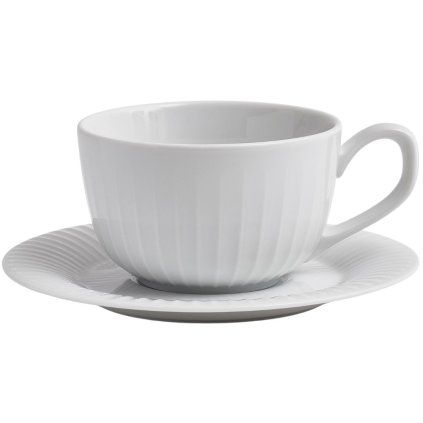 Ceașcă cu farfurioară HAMMERSHOI 250 ml, alb, Kähler