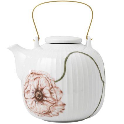 Ceainic HAMMERSHOI POPPY, 1,2 l, alb, Kähler
