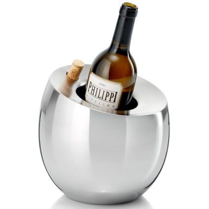 Răcitor pentru sticle de vin FROID 20 cm, argintiu, inox, Philippi