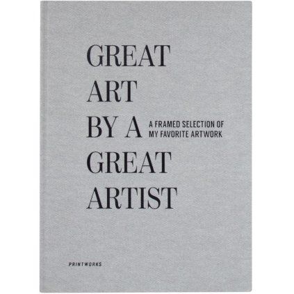 Carte cu rame GREAT ART, gri, Printworks