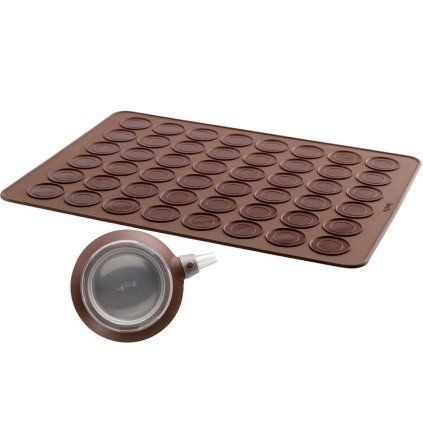 Set de copt macarons franțuzești, maro, Lékué