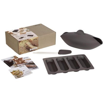 Set de copt pentru pâine și baghete, 3 buc, maro, Lékué