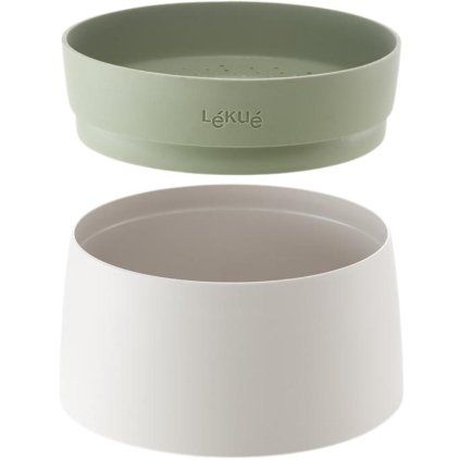 Vas de gătit orez în cuptorul cu microunde, 1 l, verde, Lékué