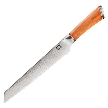 Cuțit de patiserie SOK OLIVE SUNSHINE DAMASCUS, 19 cm, Dellinger
