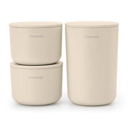Set organizatoare de baie RENEW 3 buc, bej deschis, Brabantia
