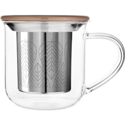 Cana cu infuzor MINIMA EVA 400 ml, maro pudra, Viva Scandinavia