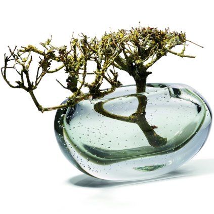 Vază AMARA 15 cm, verde, sticlă, Philippi