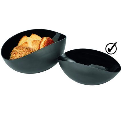 Coș pentru pâine RANE 25 cm, negru, Philippi