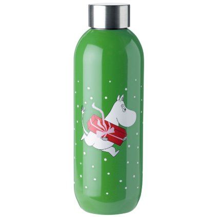 Sticlă de voiaj TO GO CLICK MOOMIN PRESENT Stelton 0,75 l verde