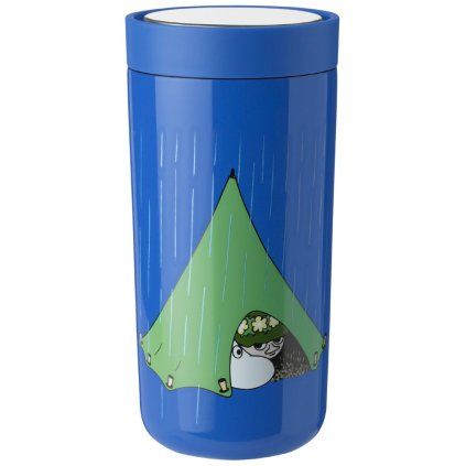 Cană termos TO GO CLICK MOOMIN CAMPING 400 ml, albastru, Stelton