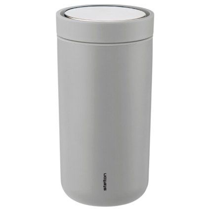 Cană termos TO GO CLICK 200 ml, gri deschis mat, Stelton