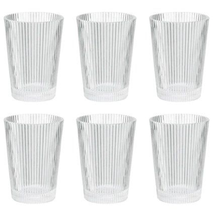 Pahar de apă PILASTRO 240 ml, set de 6 buc, transparent, Stelton