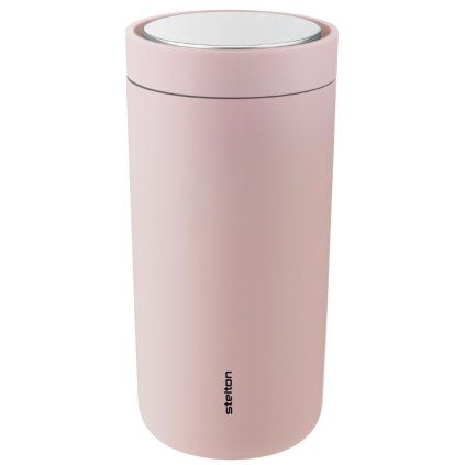 Cană termos TO GO CLICK 400 ml, roz mată, Stelton