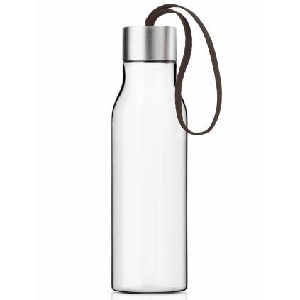 Sticlă pentru băut cu curea ciocolatie Eva Trio 0,5 l transparent