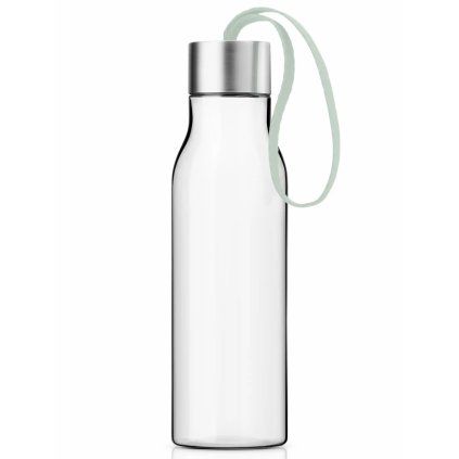 Sticlă de apă cu curea de salvie Eva Trio 0,5 l transparent