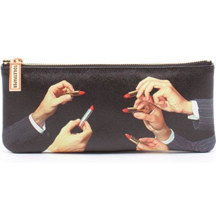 Penar TOILETPAPER LIPSTICKS, 21 x 9 cm, negru, Seletti
