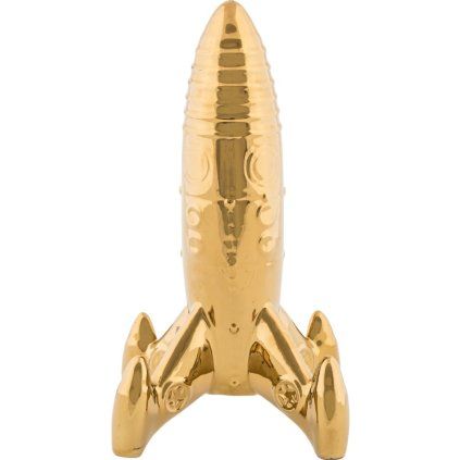 Decorațiuni pentru casă MEMORABILIA MY SPACESHIP, 27 cm, aur, porțelan, Seletti