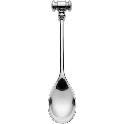 Lingură pentru ouă DRESSED, set de 2 buc, 12 cm, argintiu, Alessi
